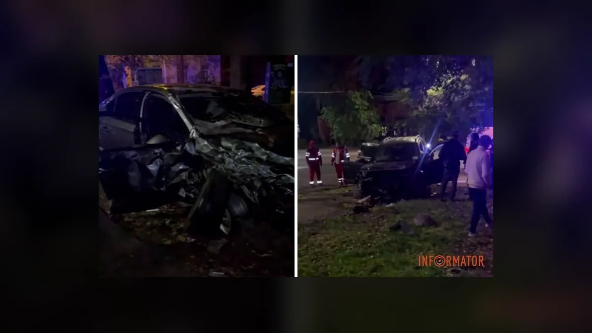 У Дніпрі на проспекті Науки зіткнулися Toyota та Skoda: травмовані троє людей