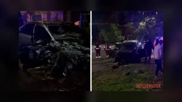 У Дніпрі на проспекті Науки зіткнулися Toyota та Skoda: троє травмованих