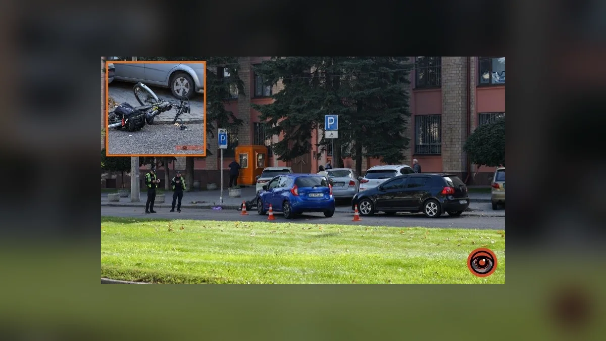 У Дніпрі на проспекті Науки Nissan збив велосипедиста: постраждалого ушпиталили